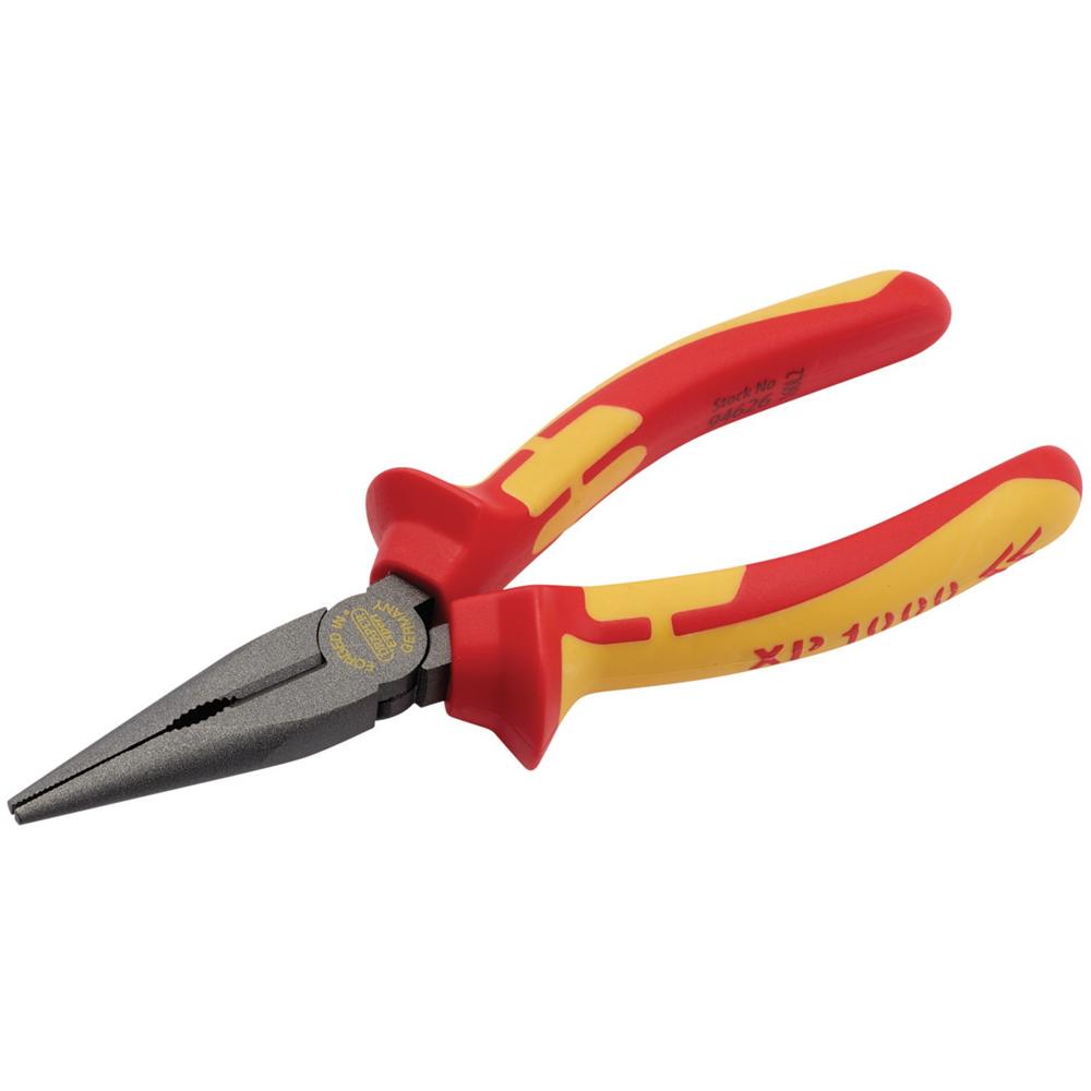 Draper XP1000 VDE Insulated Long Nose Pliers 160mm