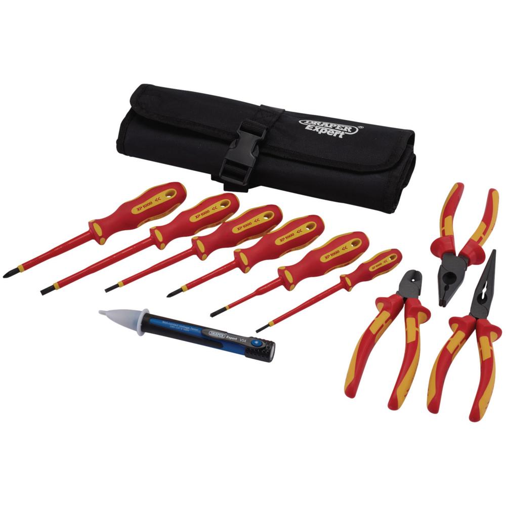 10 Piece XP1000 VDE Insulated Electrical Tool Kit