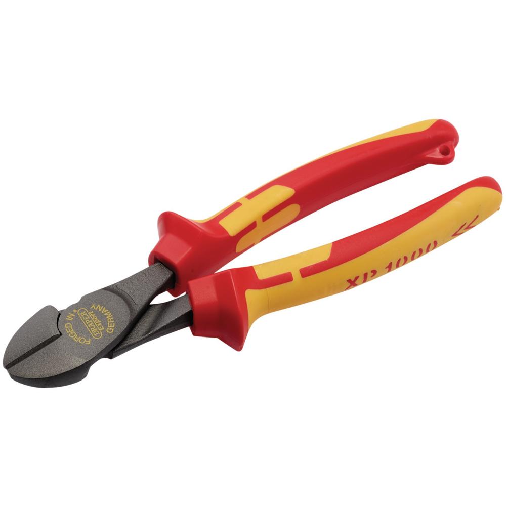 Draper XP1000 VDE Tethered High Leverage Side Cutters 200mm