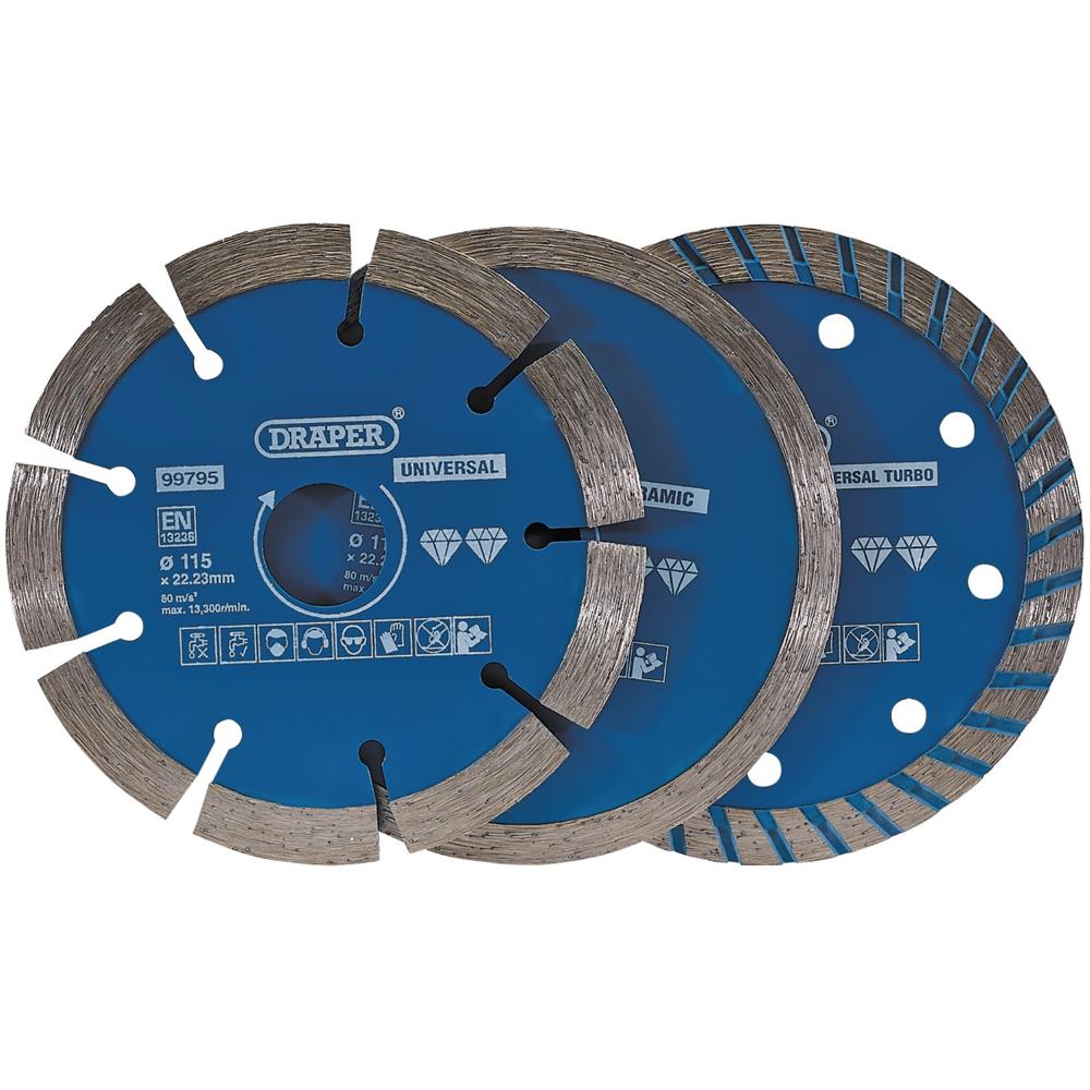 3 Piece Diamond Blade Set