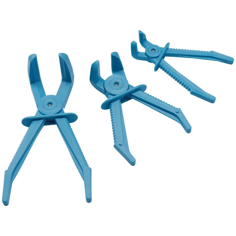 3 Piece 90 Degree Jaw Flexible Hose Clamp Plier Set