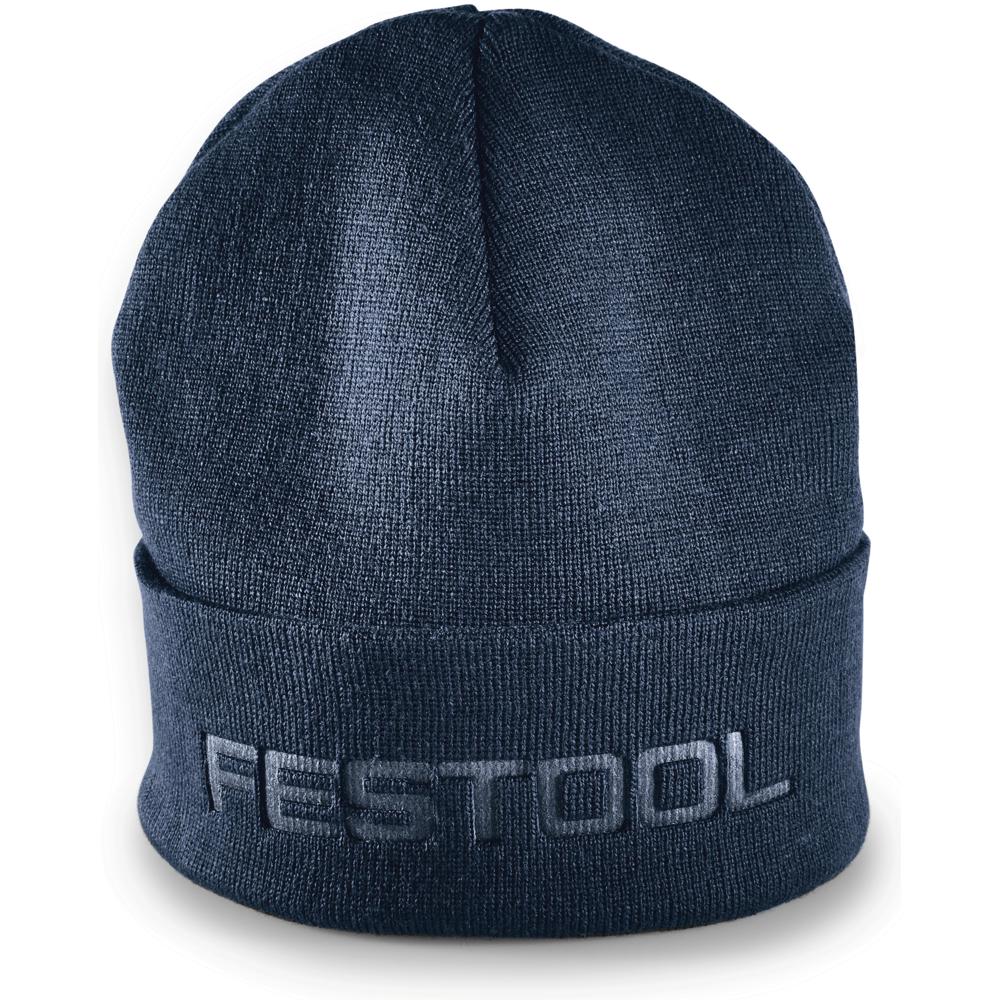 Festool Fan Knitted Beanie Hat Blue One Size