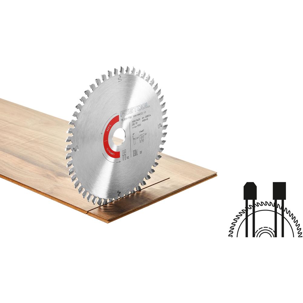 Festool Ts55 F Laminate Circular Saw Blade 160mm 160mm 52t 20mm