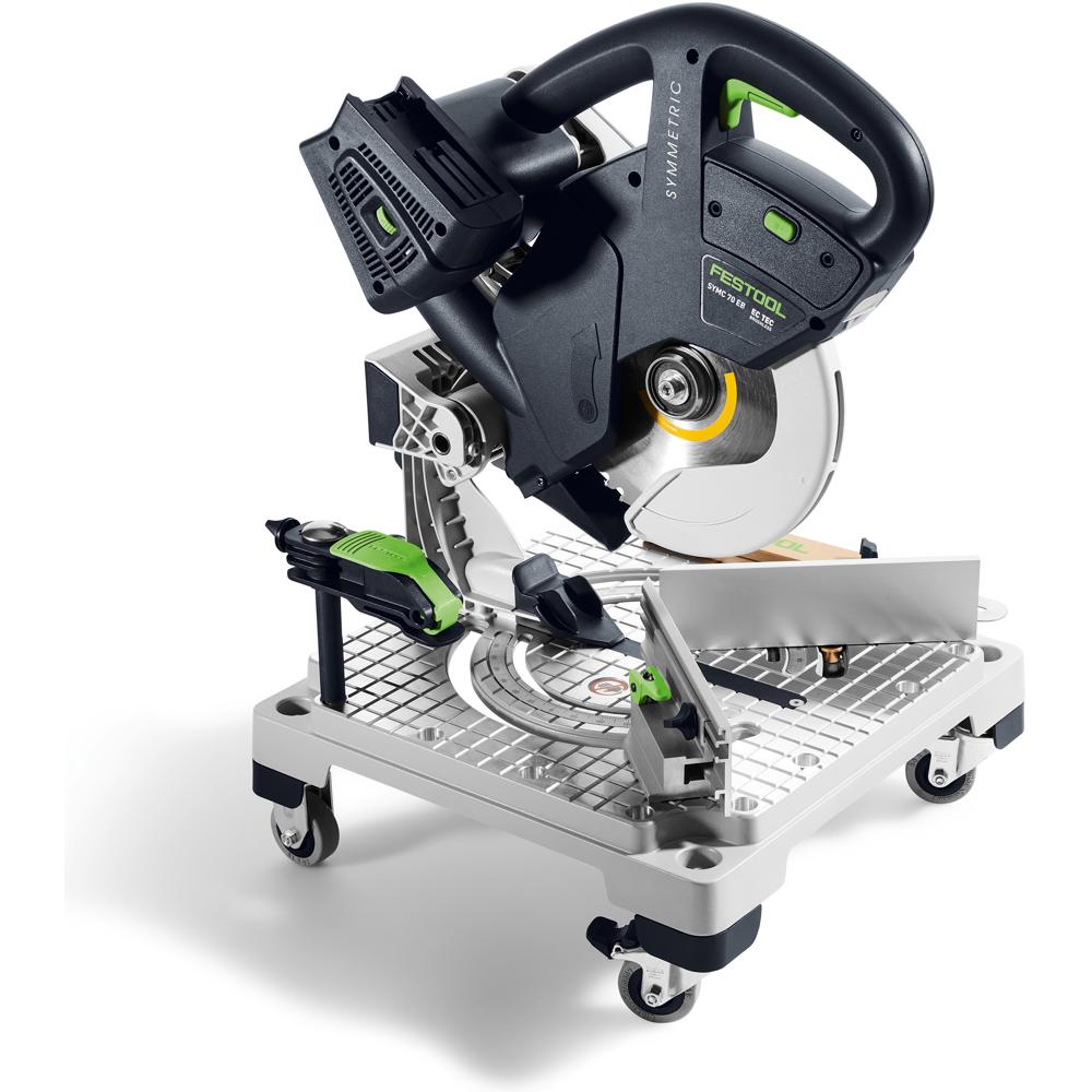 Image of Festool SYMMETRIC SYMC 70 Twin 18V Brushless Mitre Saw No Batteries No Charger