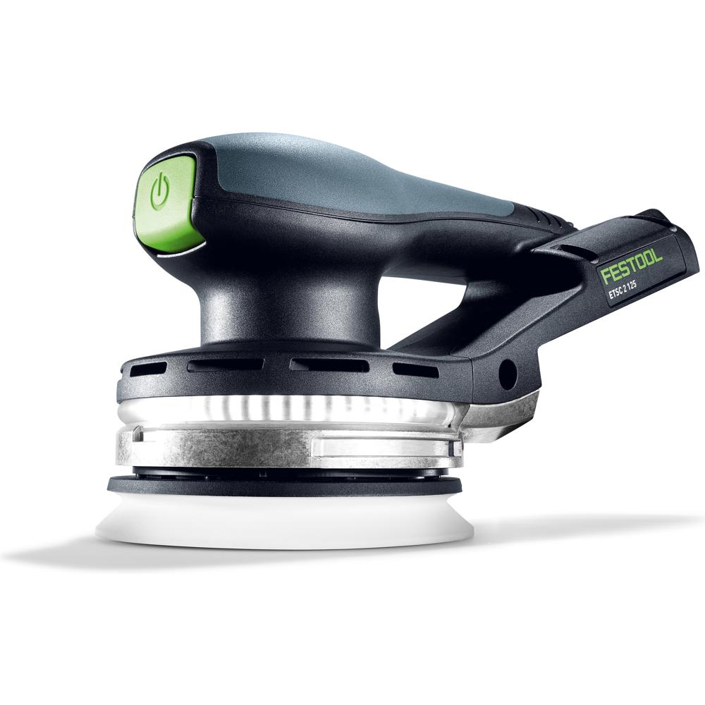 View Festool Etsc 2 125 18v Cordless Eccentric Sander 125mm No Batteries No Battery Charger Case