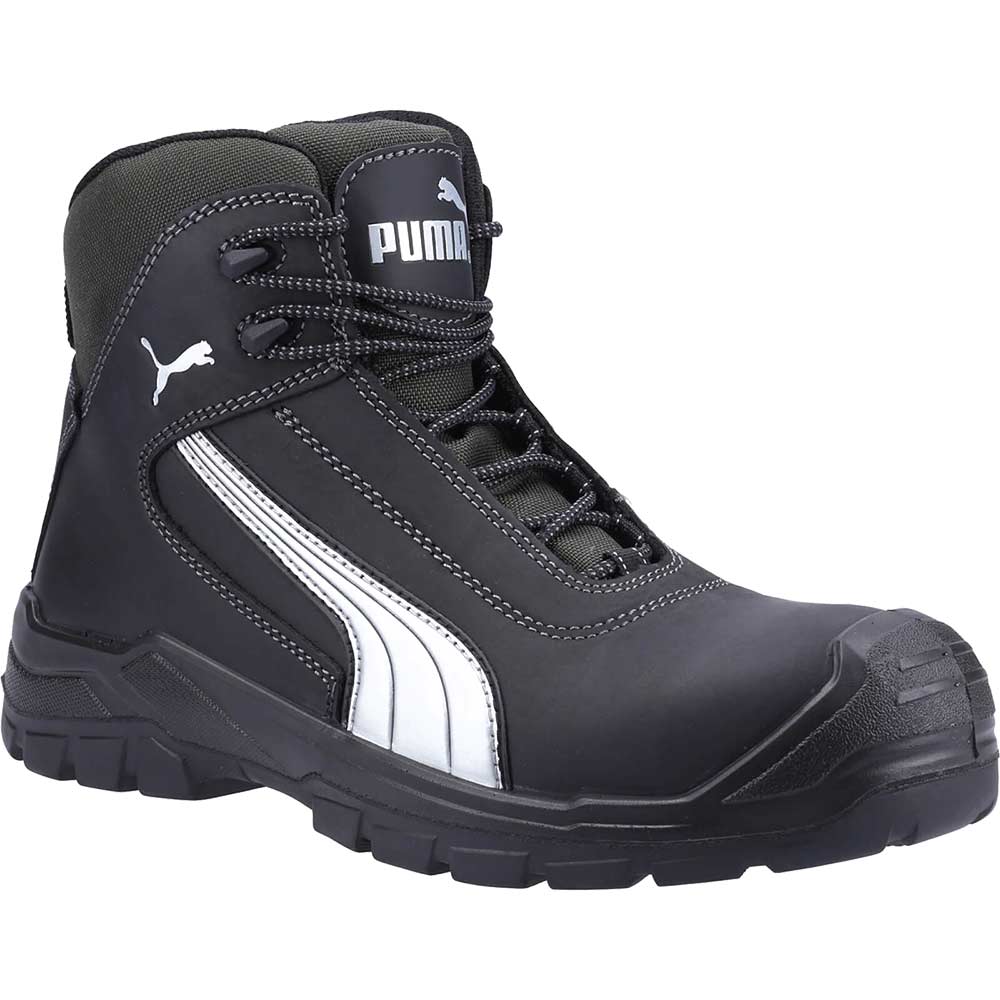 Puma Mens Safety Cascades Mid Safety Boots Black Size 10