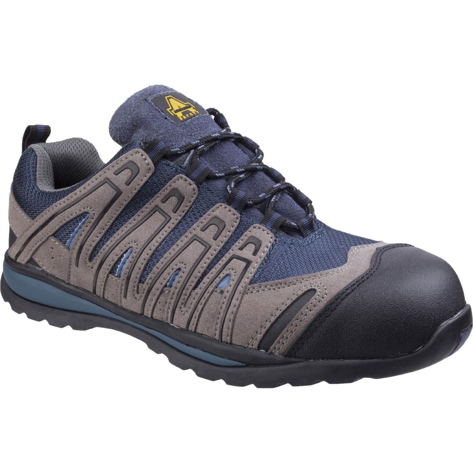 Image of Amblers Safety FS34C Metal Free Lightweight Lace Up Safety Trainer Blue Size 4