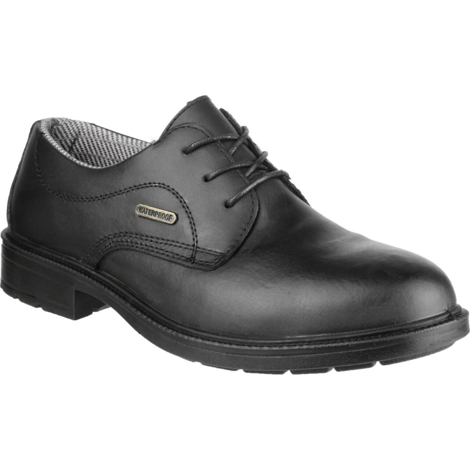Image of Amblers Safety FS62 Waterproof Lace Up Gibson Safety Shoe Black Size 6