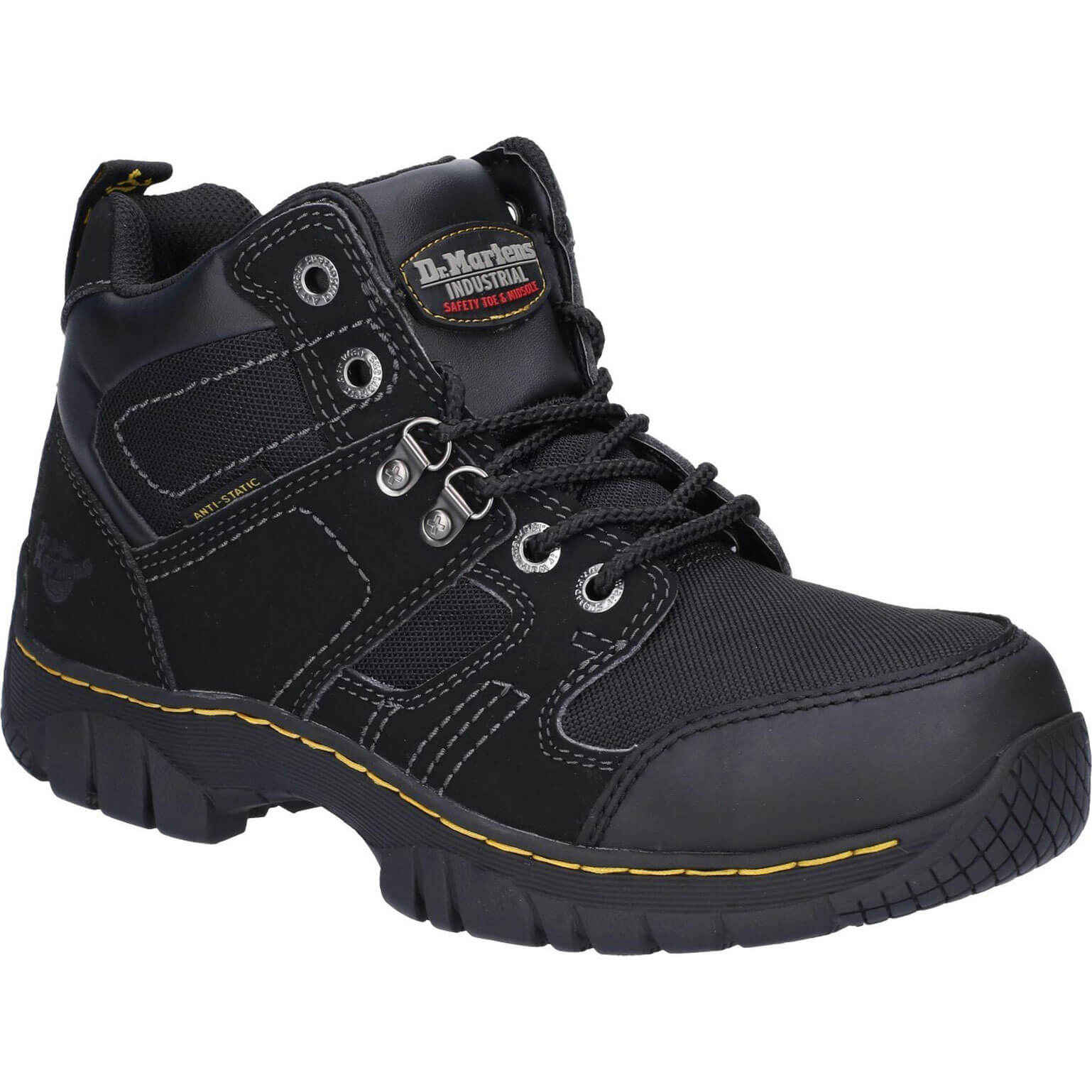 Image of Dr Martens Mens Benham Safety Boots Black Size 7