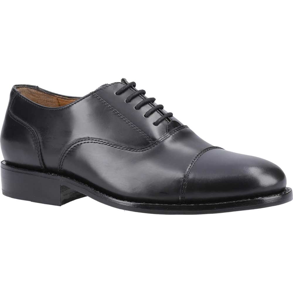 Amblers James Leather Soled Oxford Dress Shoe Black Size 12