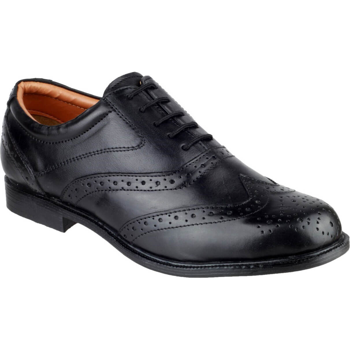 Image of Amblers Liverpool Oxford Brogue Black Size 12