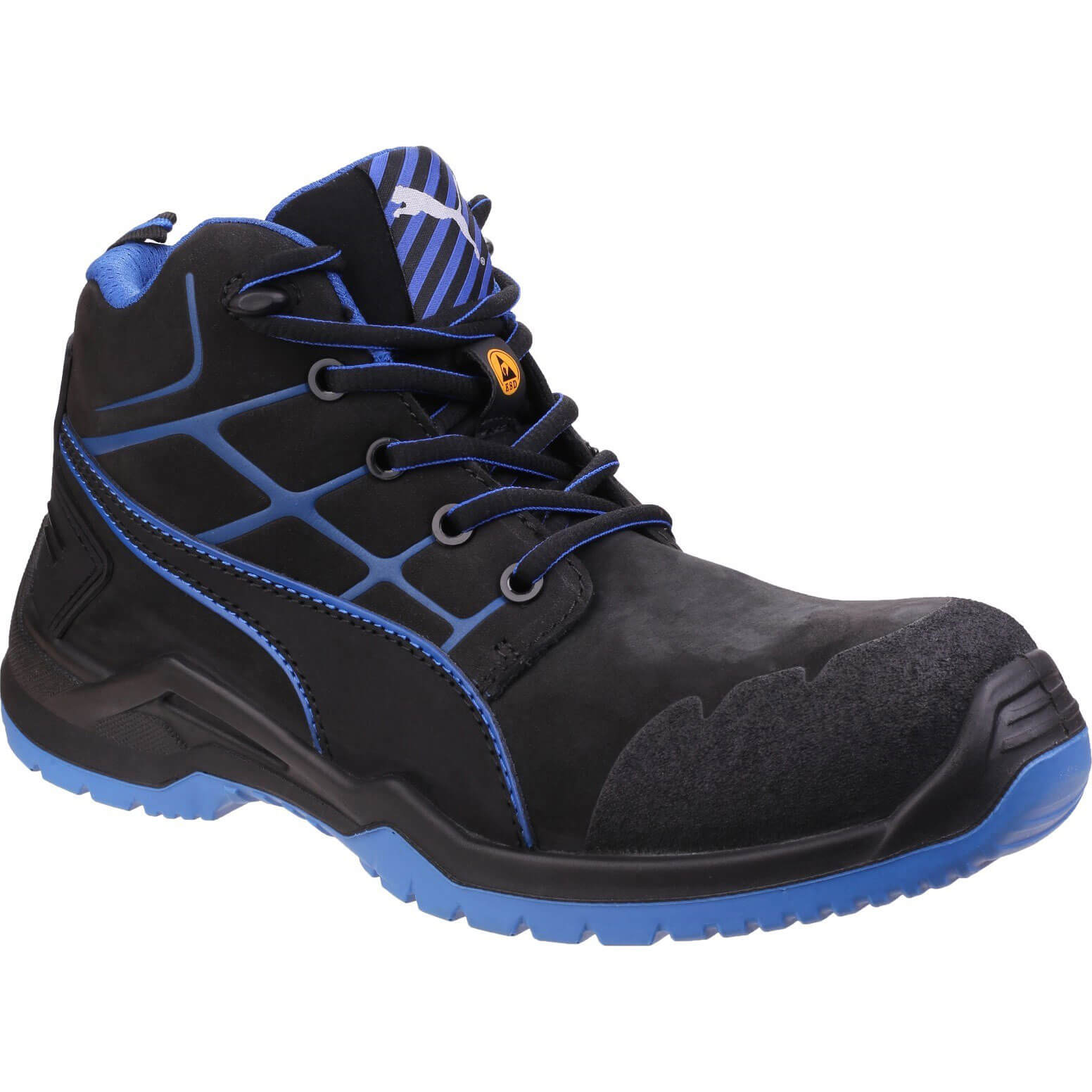 Puma Mens Safety Krypton Safety Boots Blue Size 10.5