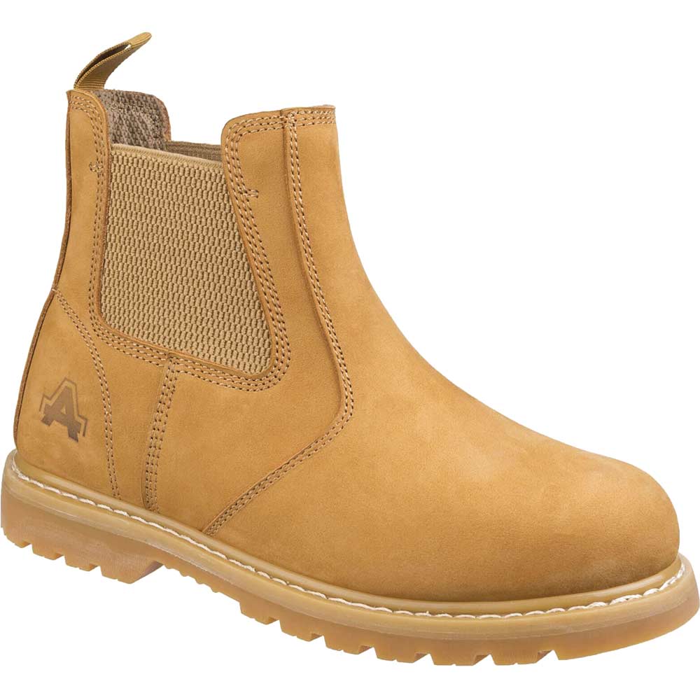 Amblers Safety AS175 Herren Stiefel – Goodyear-Sohle, Nubukleder, Größe 43 In Honig