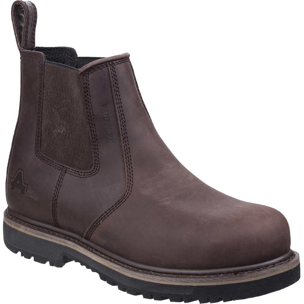 Amblers Mens Safety As231 Dealer Boots Brown Size 9