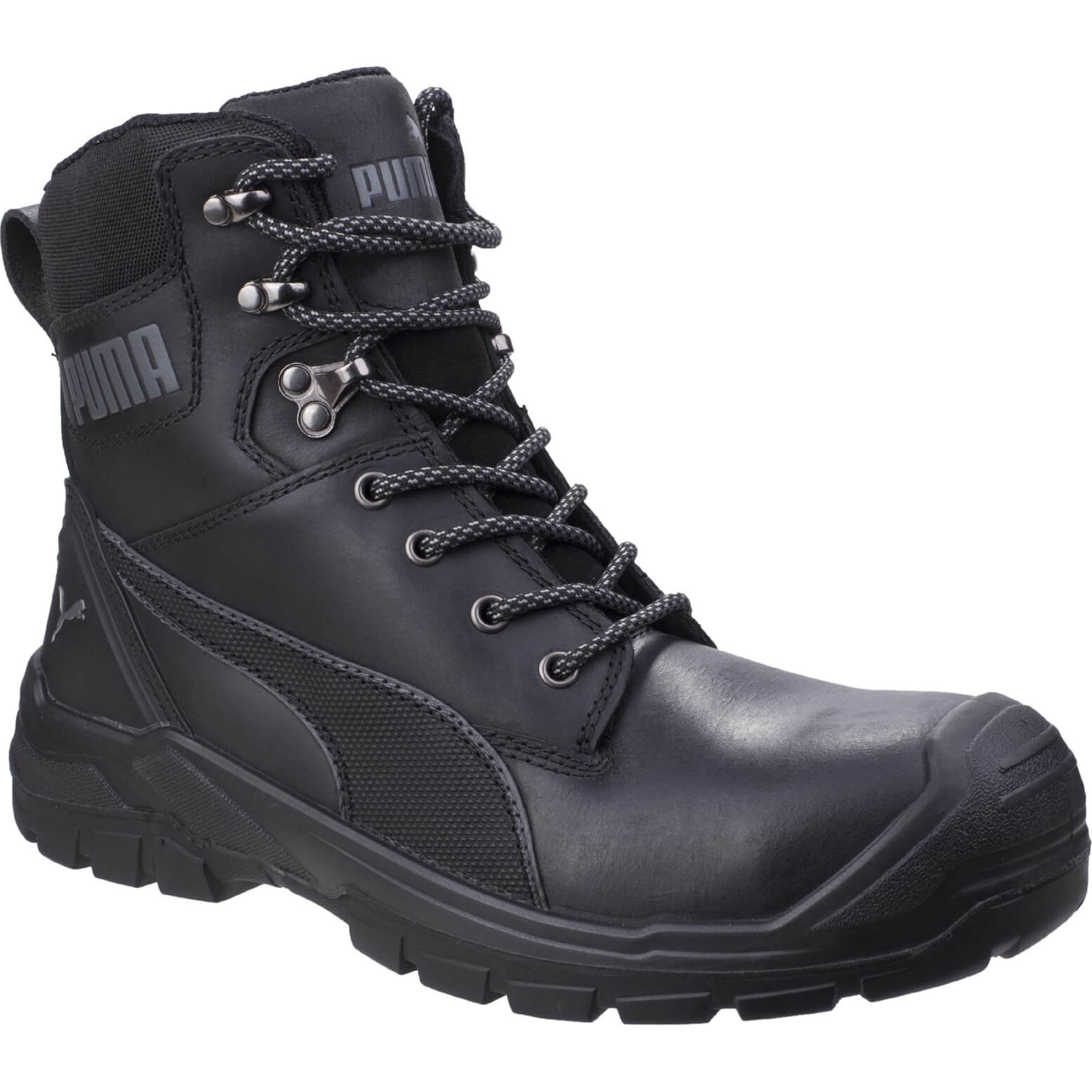 Image of Puma Mens Safety Conquest High Safety Boots Black Size 10.5