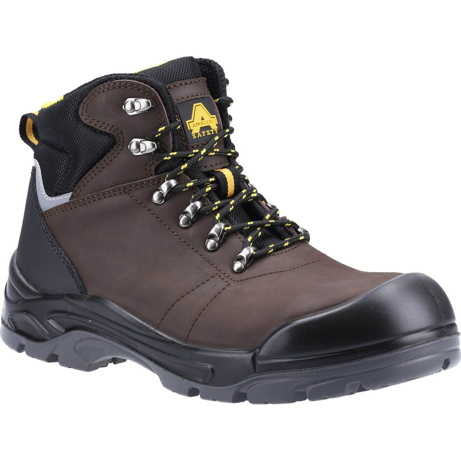 Image of Amblers Safety AS203 Laymore Water Resistant Leather Safety Boot Brown Size 10