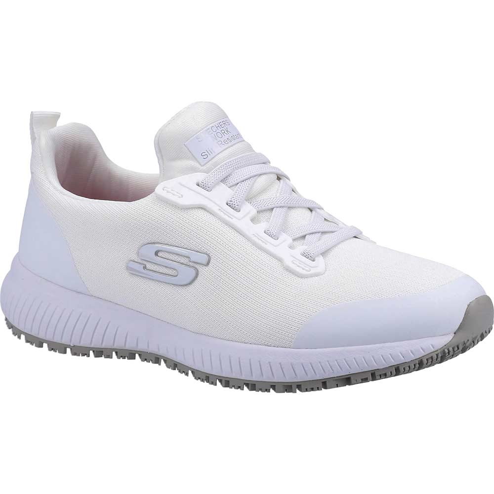 Skechers Work Ladies Squad Safety Shoe White Size 5