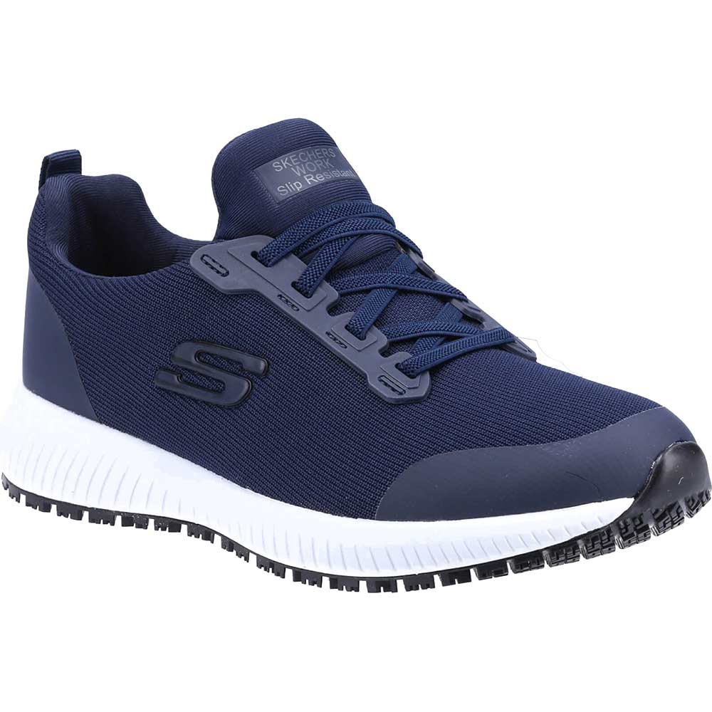 Skechers Work Ladies Squad Shoe Navy Size 4