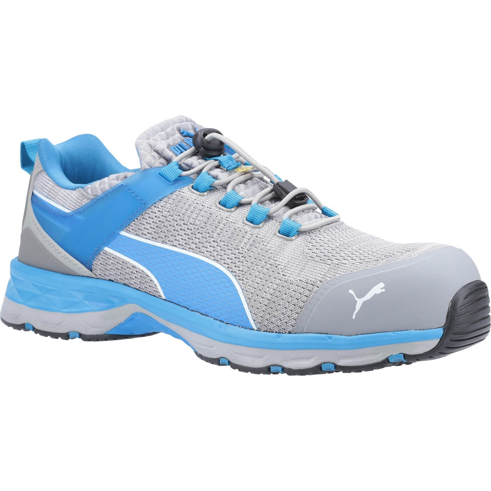 Image of Puma Safety Xcite Low Toggle Safety Shoe Grey / Blue Size 11