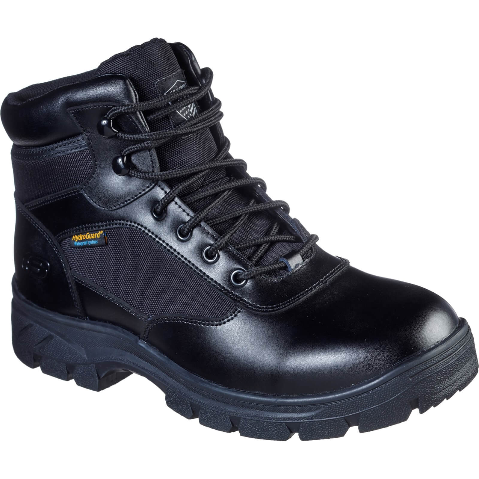 Skechers Wascana Benen Mens Waterproof Work Boots Black Size 6