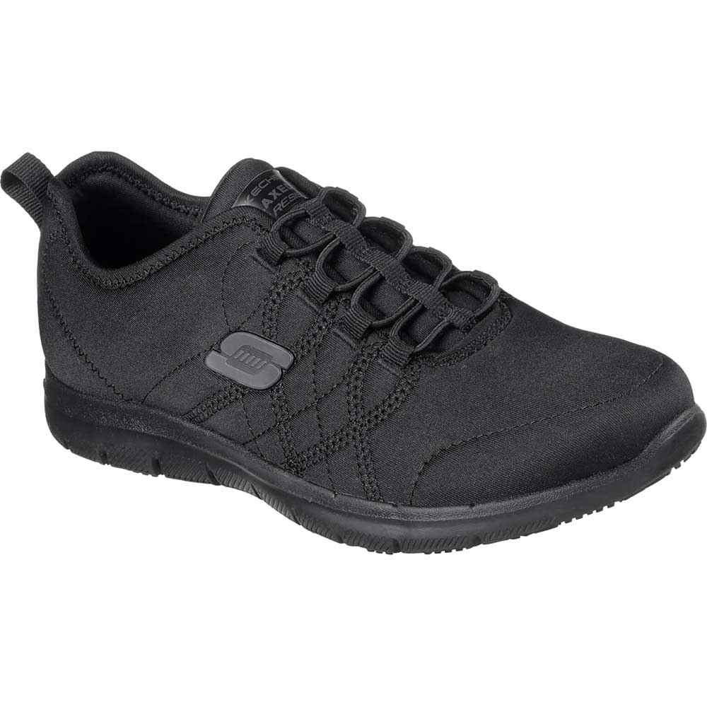 Skechers Ghenter Srelt Womens Safety Shoes Black Size 4