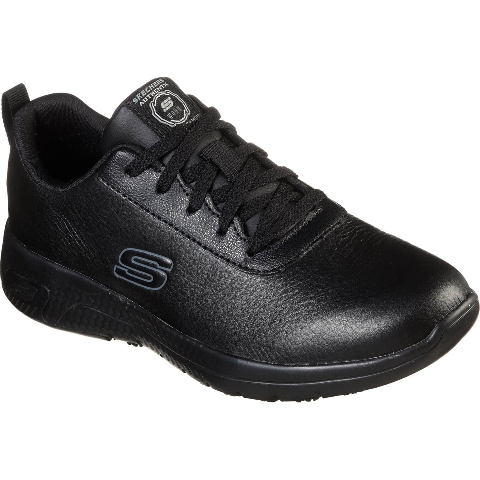 Skechers Marsing Gmina Womens Slip Resistant Shoes Black Size 5