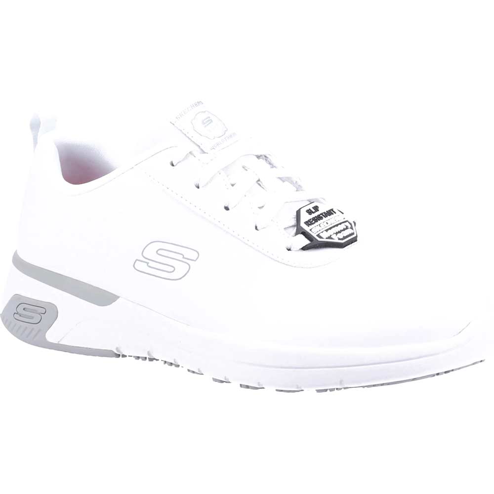 Skechers Marsing Gmina Womens Slip Resistant Shoes White Size 5