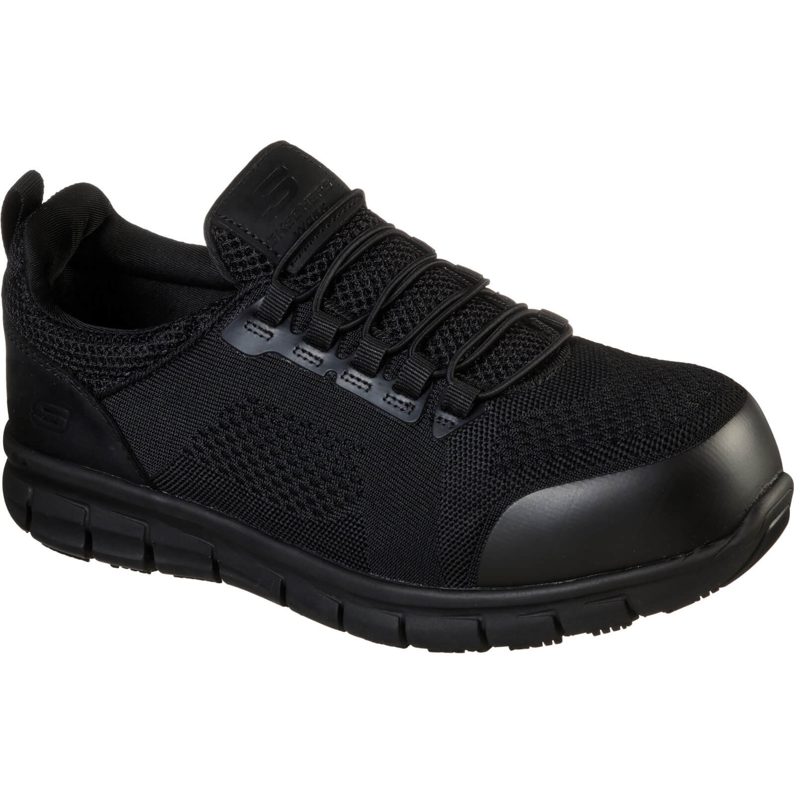 Skechers Synergy Omat Mens Safety Trainers Black Size 7