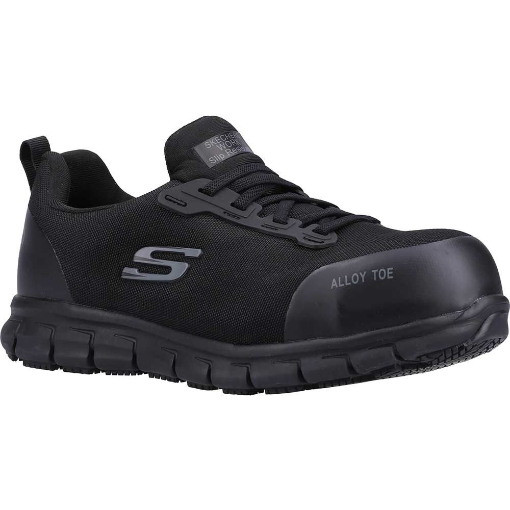 Image of Skechers Sure Track Jixie Womens Safety Trainers Black Size 3