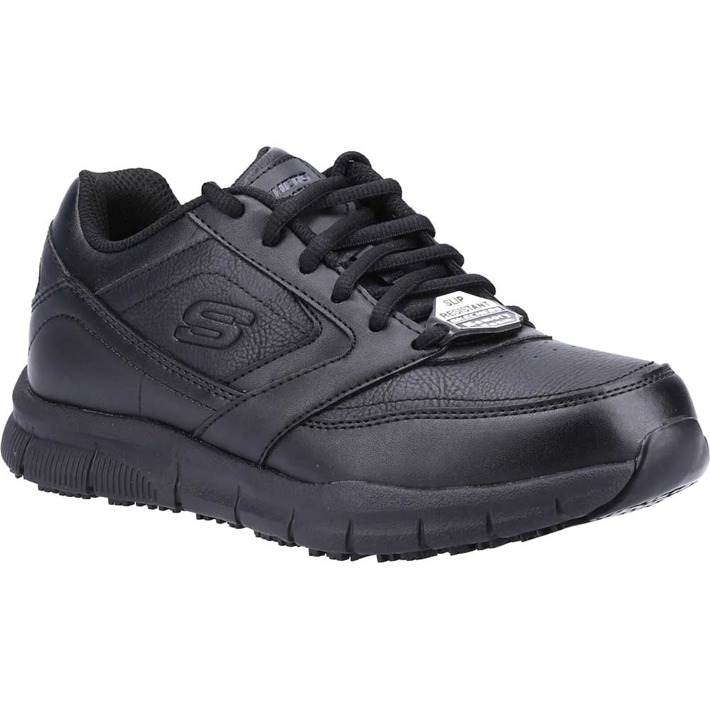 Skechers Nampa Wyola Womens Work Trainers Black Size 5