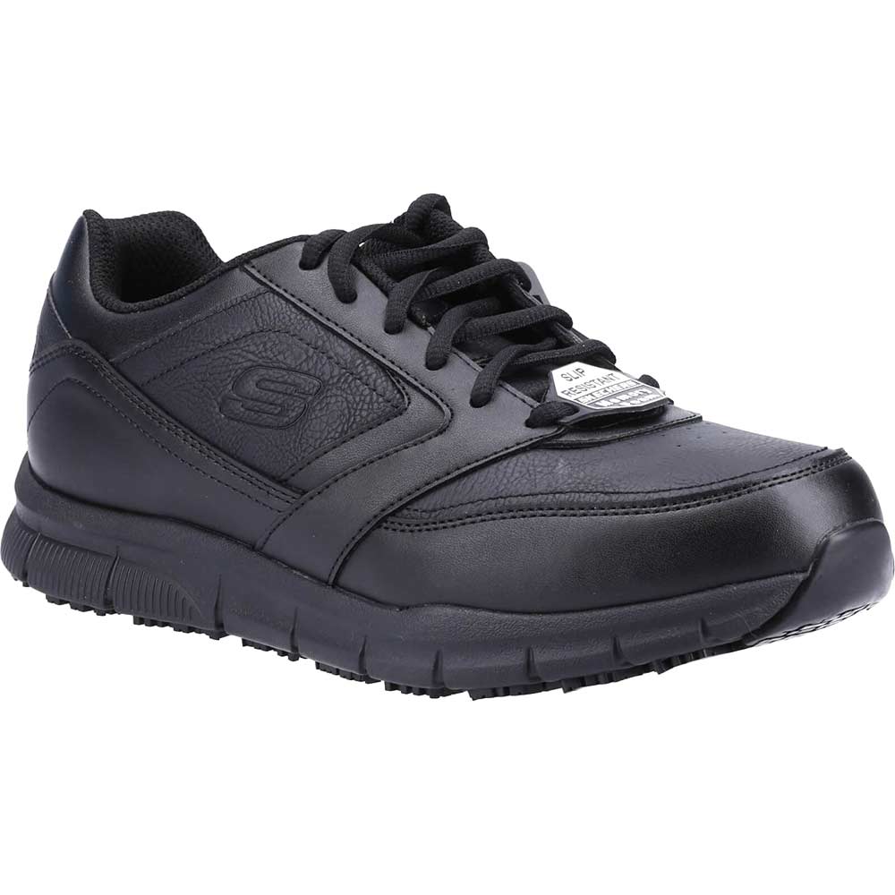 Skechers Nampa Mens Work Trainers Black Size 12