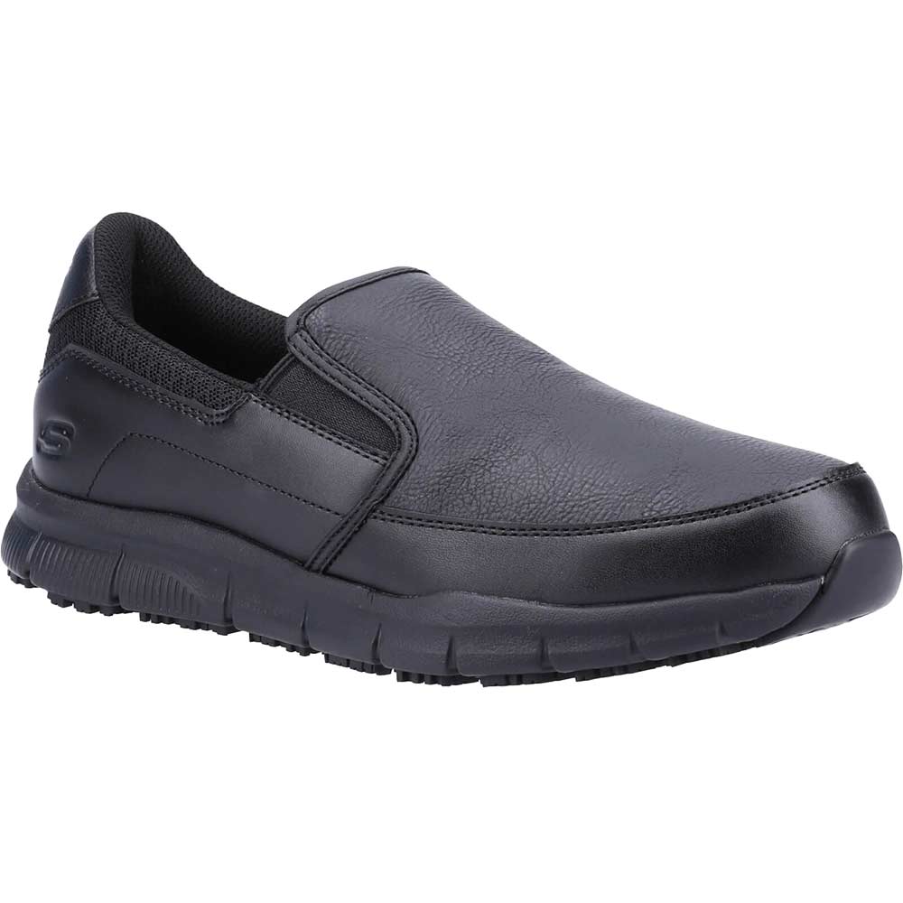 Skechers Nampa Groton Mens Work Shoes Black Size 12