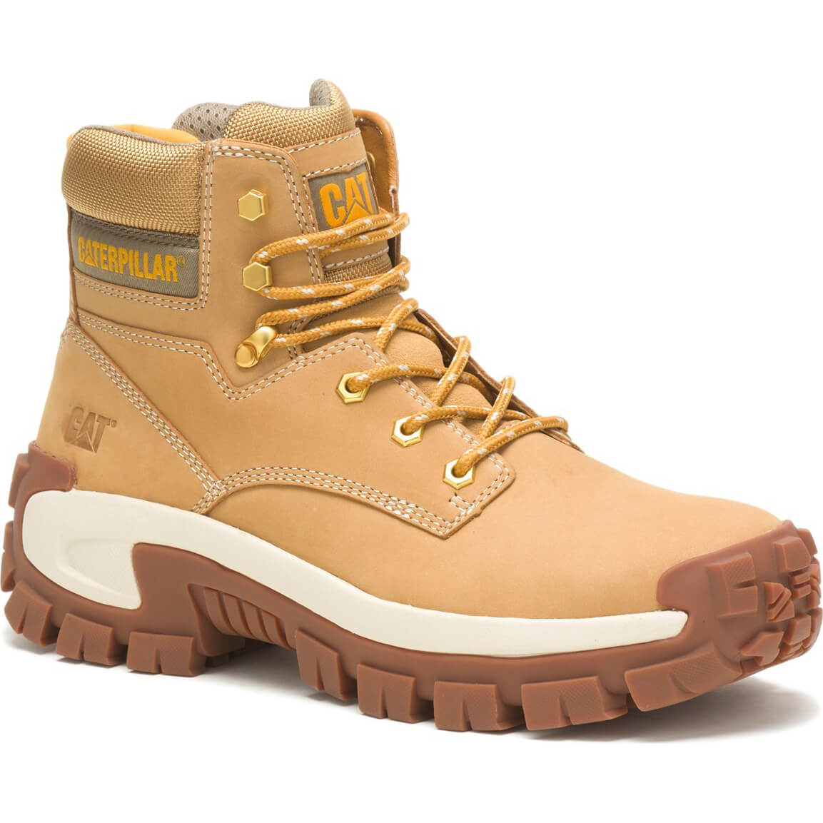 Image of Caterpillar Mens Invader Hiker Safety Boot Honey Size 7