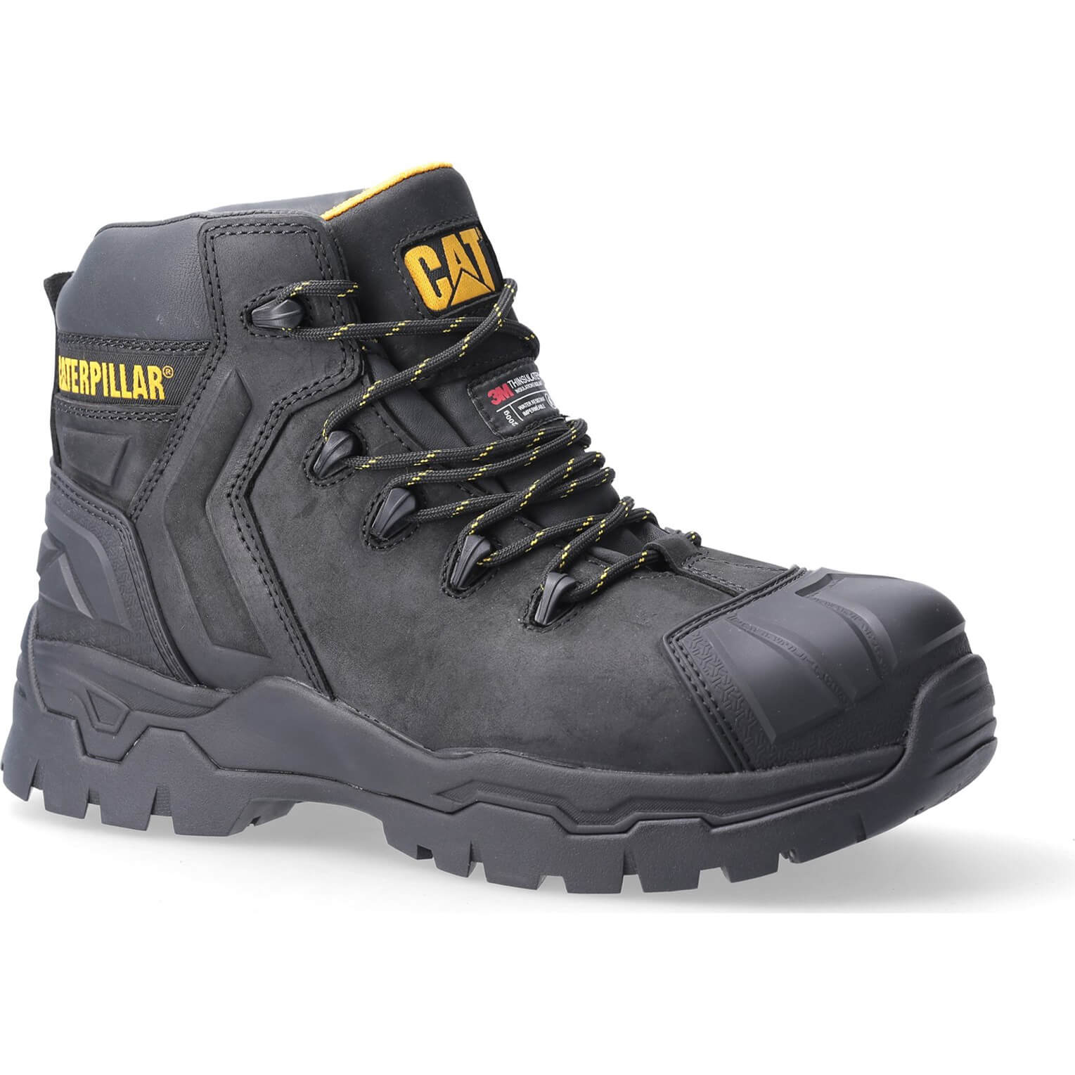 Image of Caterpillar Mens Everett S3 Wp Safety Boot Black Size 7
