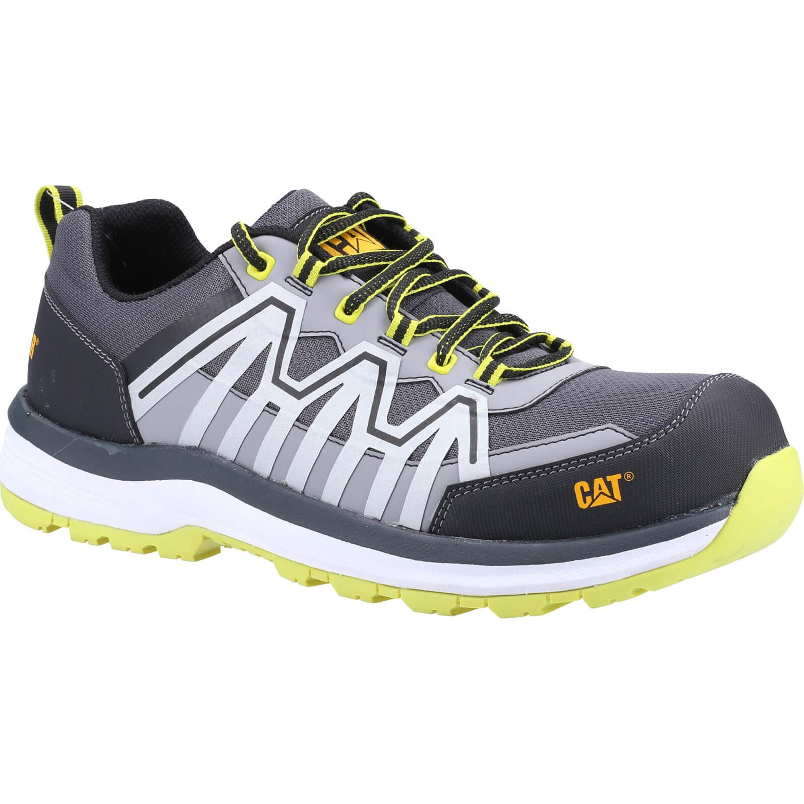 Image of Caterpillar Mens Charge S3 Safety Trainer Lime Size 3