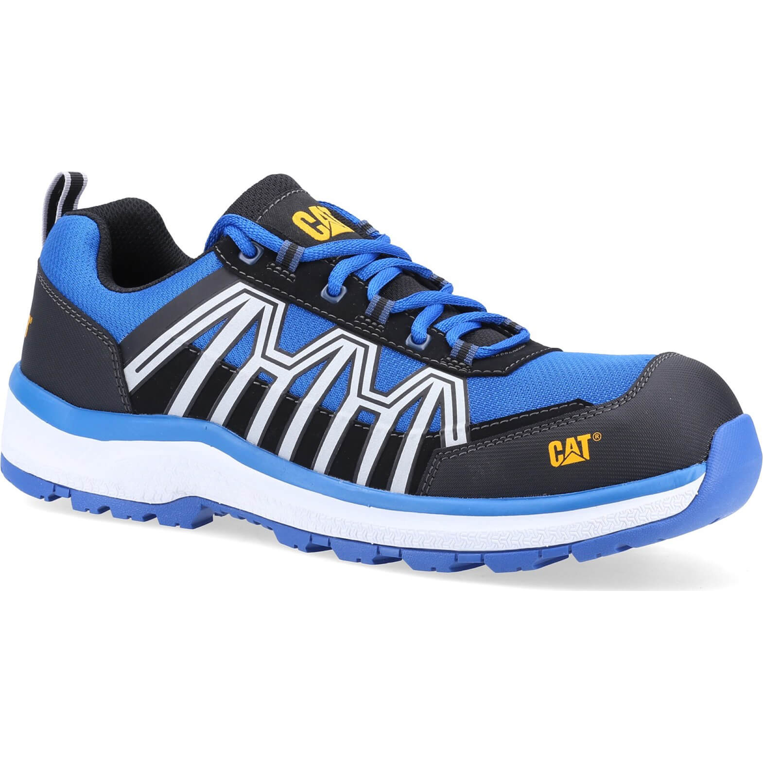 Image of Caterpillar Mens Charge S3 Safety Trainer Blue Size 8