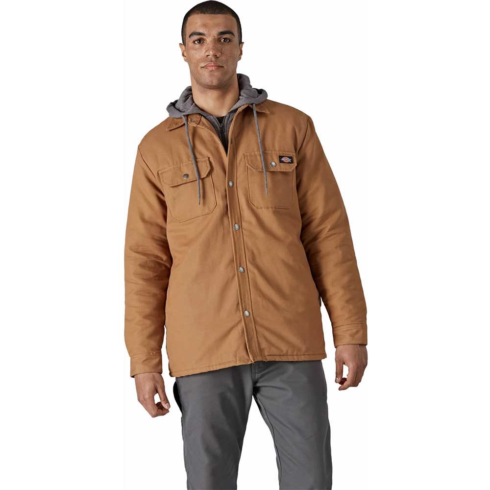 Image of Dickies Duck Shirt Jacket Brown M