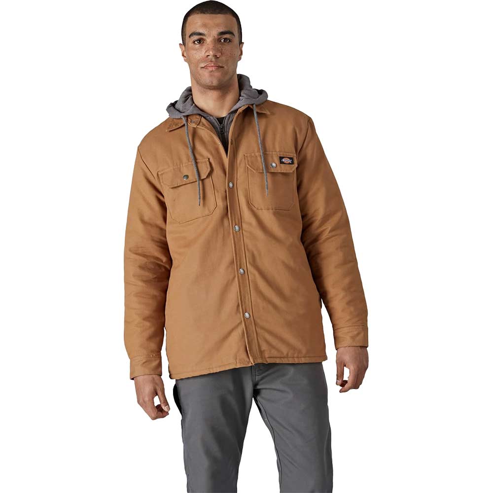Dickies Duck Shirt Jacket Brown M