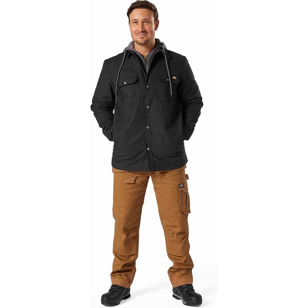 Image of Dickies Duck Shirt Jacket Black M