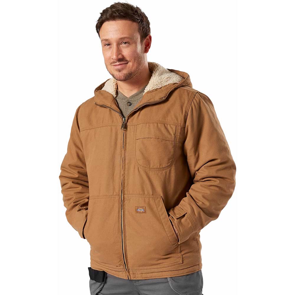 Image of Dickies Sherpa Lined Duck Jacket Brown M