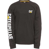 Caterpillar Mens Trademark Banner Long Sleeve T Shirt