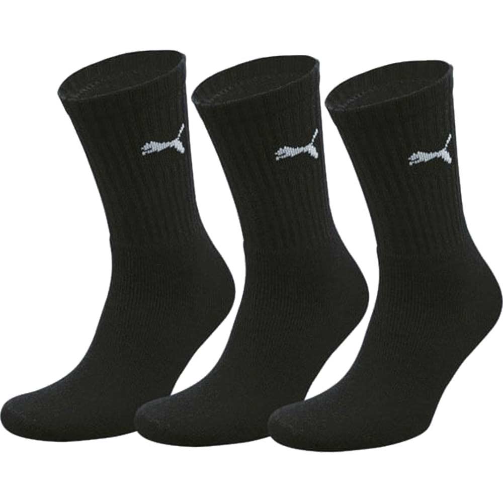 Puma Sports Crew Sock Black 6 - 8 Pack of 3