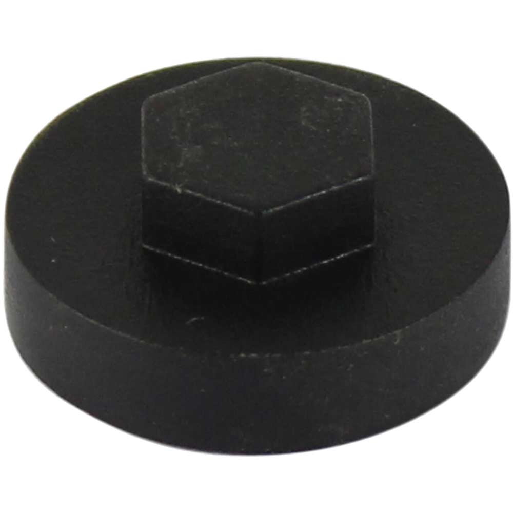 Image of Colour Match Hexagon Screw Cover Cap 5/16" x 19mm Black Pack of 1000