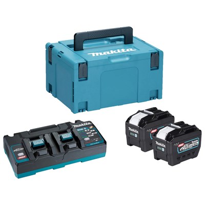 Makita 1910A1-7 40v Max XGT Cordless 2 Battery 8ah and 110v Charger Kit