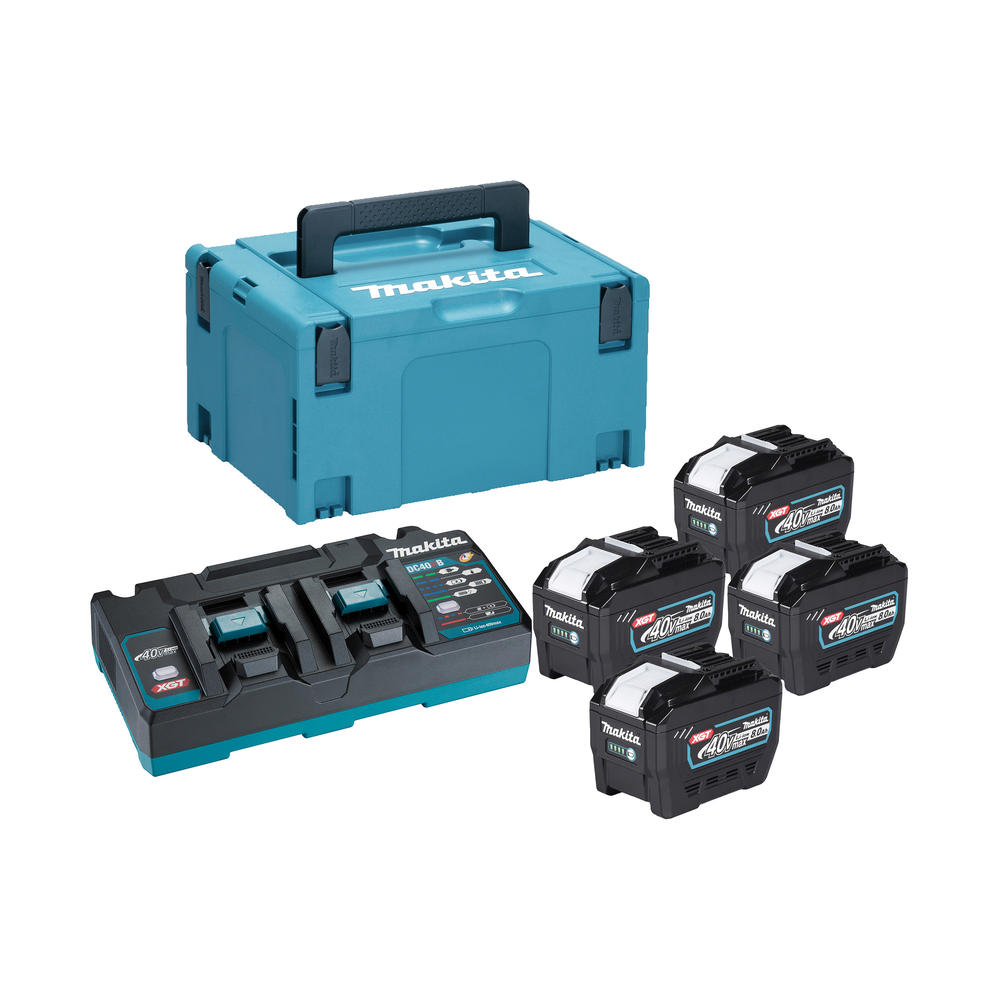 Makita 1910B0-6 40v Max XGT Cordless 4 Battery 8ah and 110v Charger Kit 8ah
