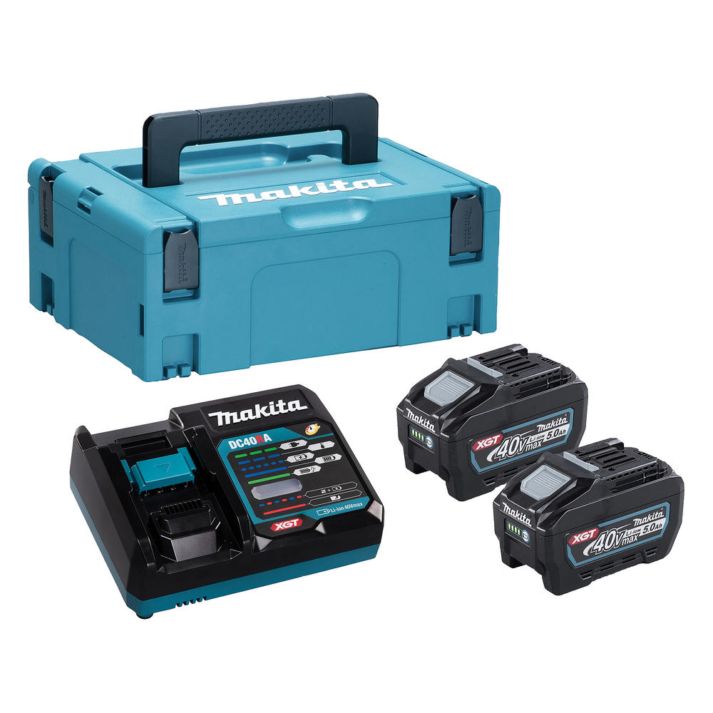 Makita 191V42-8 40v Max XGT Cordless 2 Battery 5ah and Charger Kit 5ah