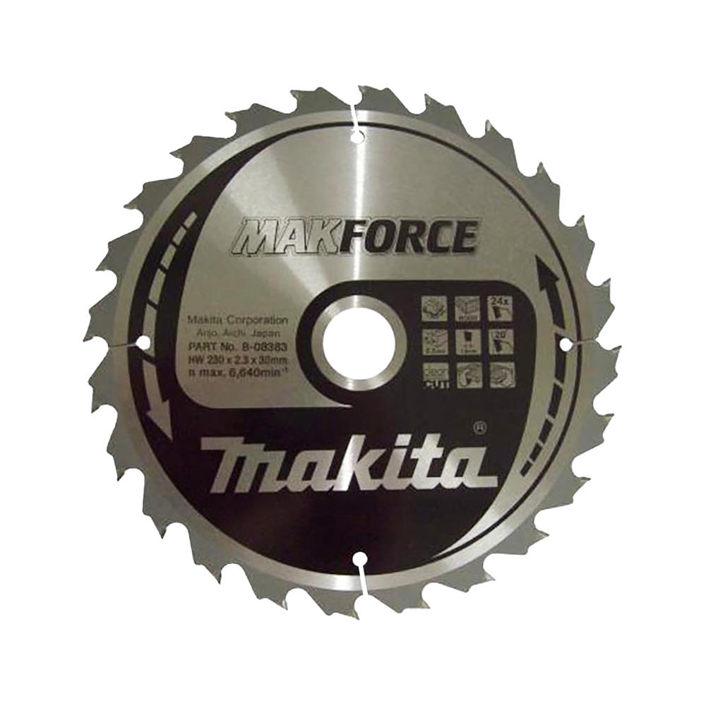 Makita Makforce Wood Cutting Saw Blade 230mm 40t 30mm