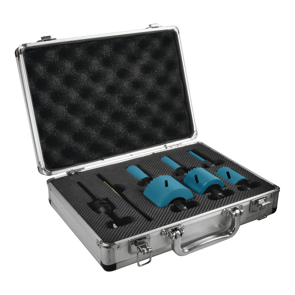 Makita 8 Piece Electricians Ezychange HSS Bi Metal Hole Saw Set