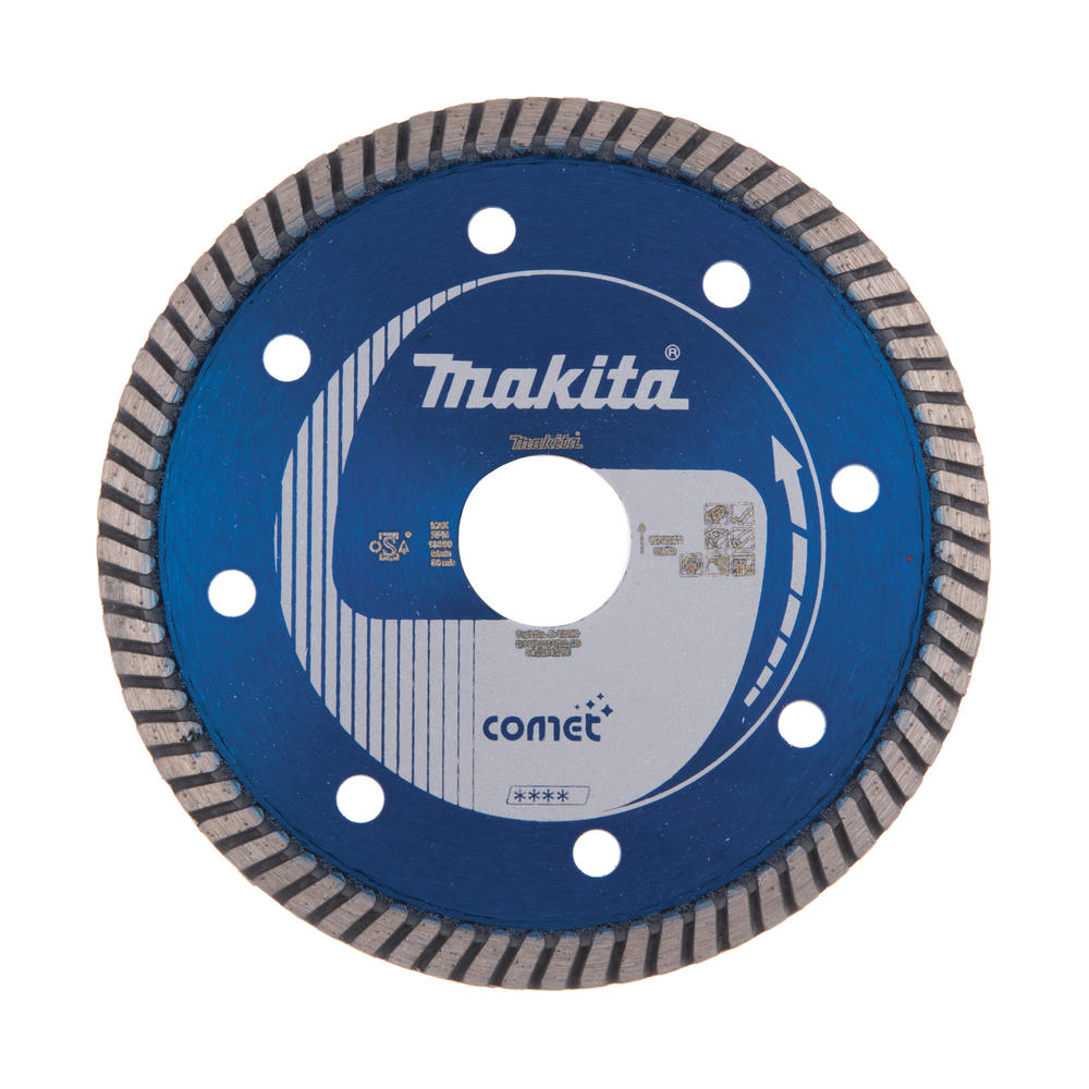 Image of Makita Comet Turbo Rim Diamond Cutting Disc 115mm 2.4mm 22mm