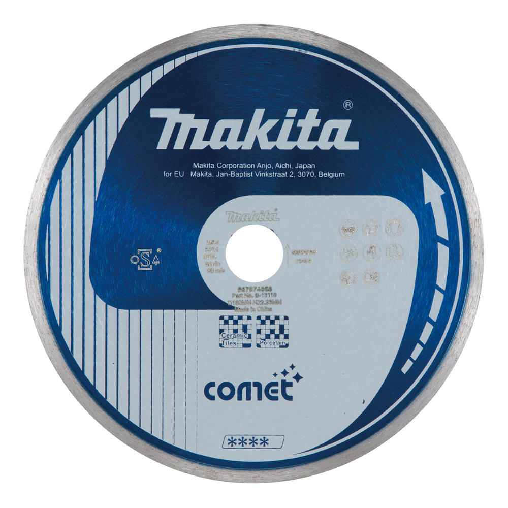 Makita Comet Continuous Rim Diamond Tile Cutting Disc 175mm